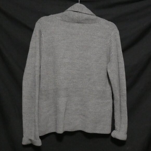 CROFT & BARROW | large | Grey Ribbed Button-Up Cardigan - Picture 2 of 16